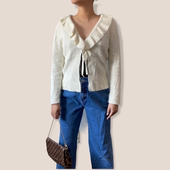 SARAH spencer petite open front wrap sweater - Picture 4 of 9